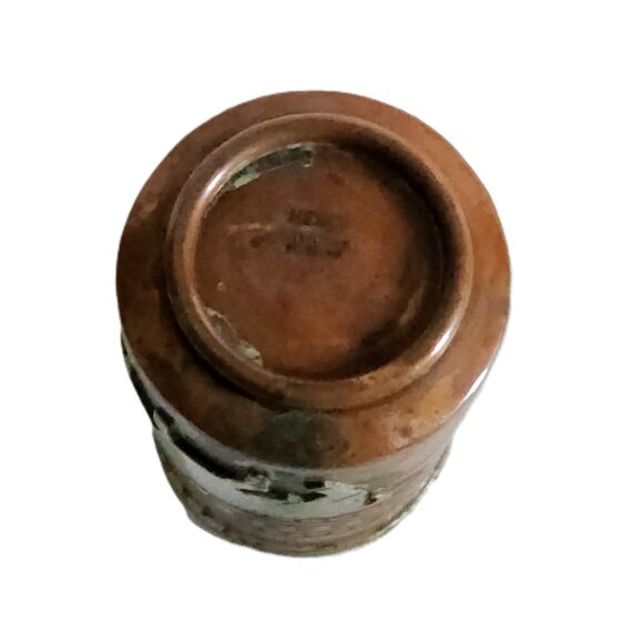 Vintage Copper w/ Sterling Bull Mini Creamer Pitcher Mexico Tlaquepaque FCS - Picture 6 of 9